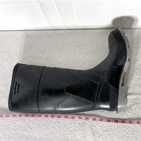 Vintage Onguard Industries Black Polyblend Rubber Boots Rain Boots 8 - Picture 14 of 14